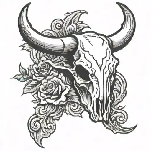 Number 602 With A Texas Longhorn Skull