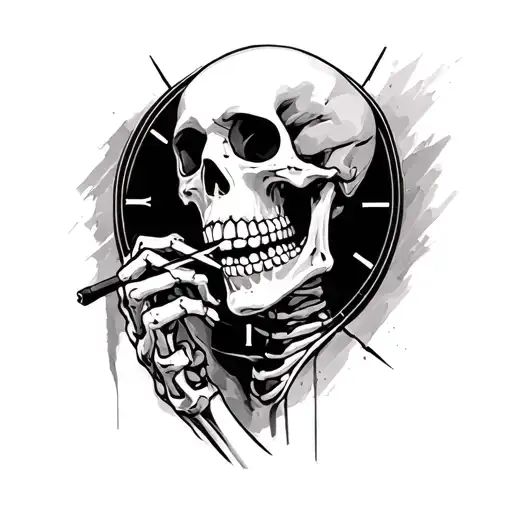 Skeleton Checking Watch