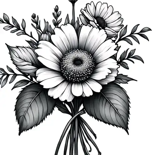 Birth Flower Bouquet March And May Birth Flower