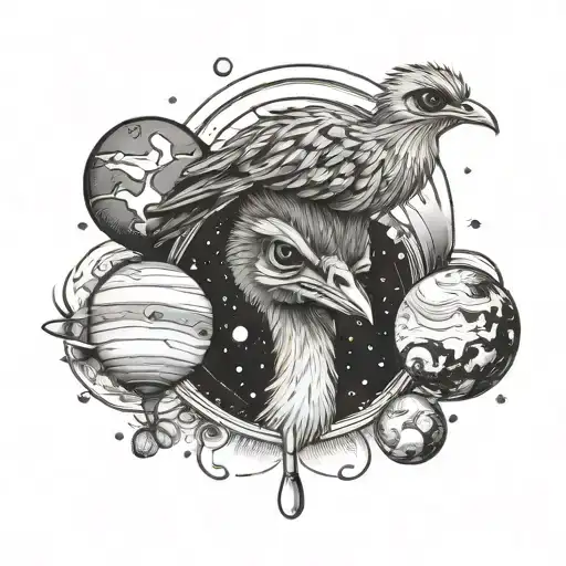 Emu Solar System Behind Baby Face