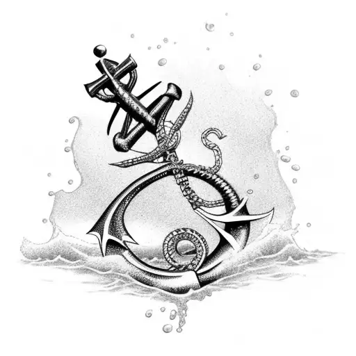 Sea Animals And Anchor Chain