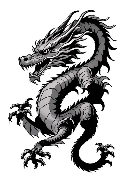 Semper Fi Japanese Dragon