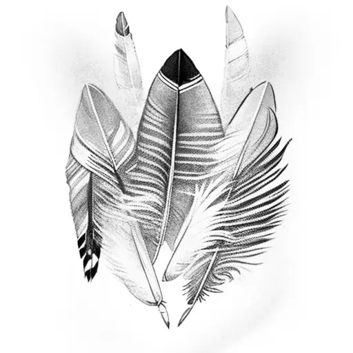 3 Indian Feathers