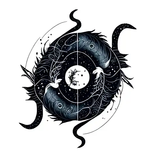 Pisces Leo Virgo Zodiac Sign Constellation Merging