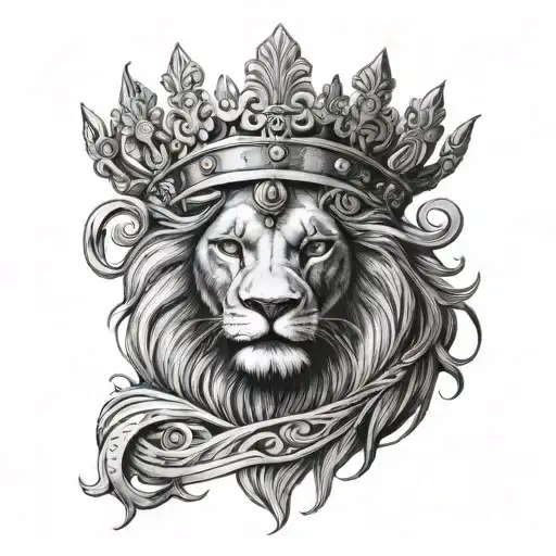 Finish Lion With Swedens Three Crowns