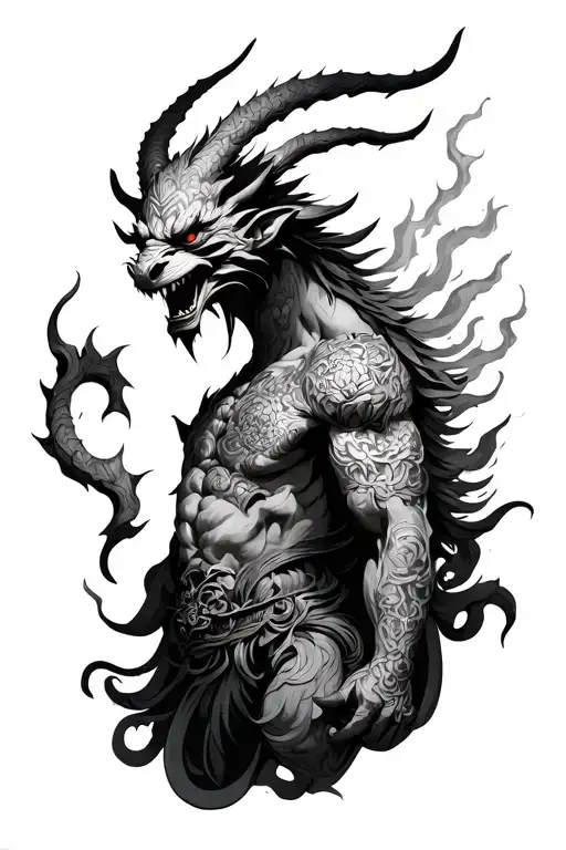 Demon Based On Ancient Japanese Style