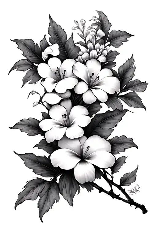 11 Hawaiian Flowers On A Vine