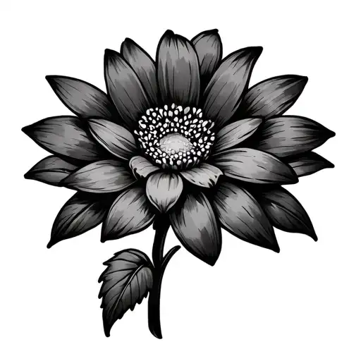 Simplistic Minecraft Flower Fine Line