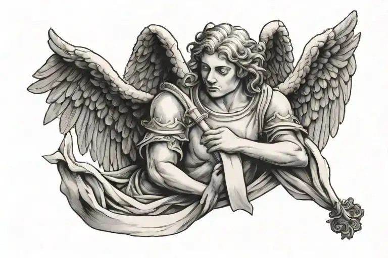 Angel Holding Banner