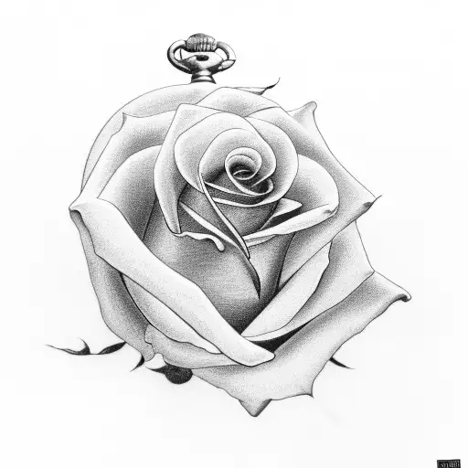 A Rose With A Pocket Watch