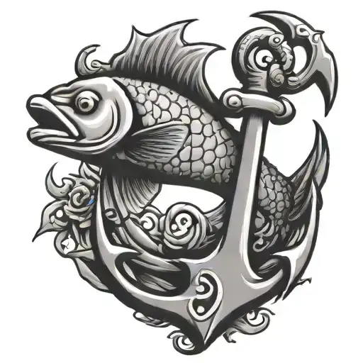 Fish Sign Anchor