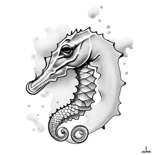 Seahorse With Background