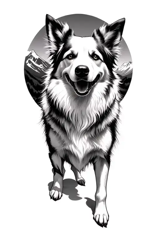 White Dog On The Mountain