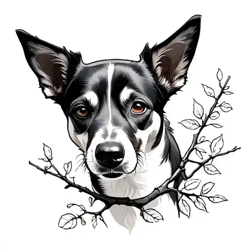 Dog Tree Branch