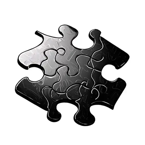 Fine Line Jigsaw Puzzle Pieces