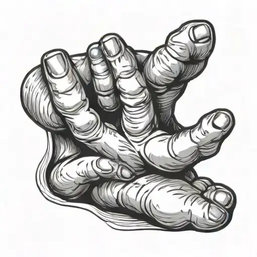 Baby Hand And Foot Abstract Representation