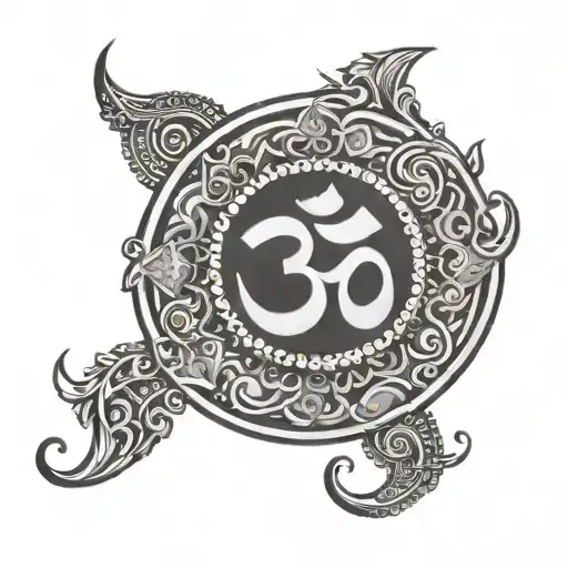 Om Symbol And Word Chand