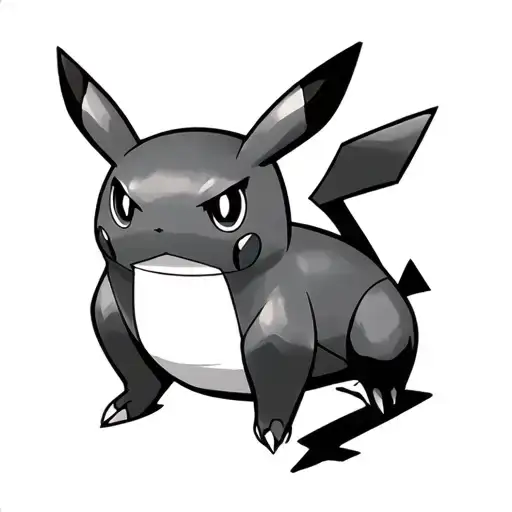 Prison Tattoo Style Of A Pokemon