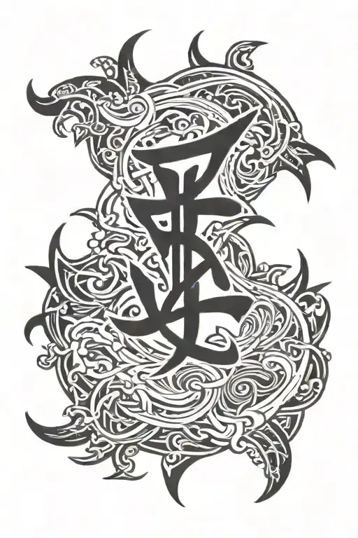Freedom In Baybayin Language Half Sleeve Tattoo Design