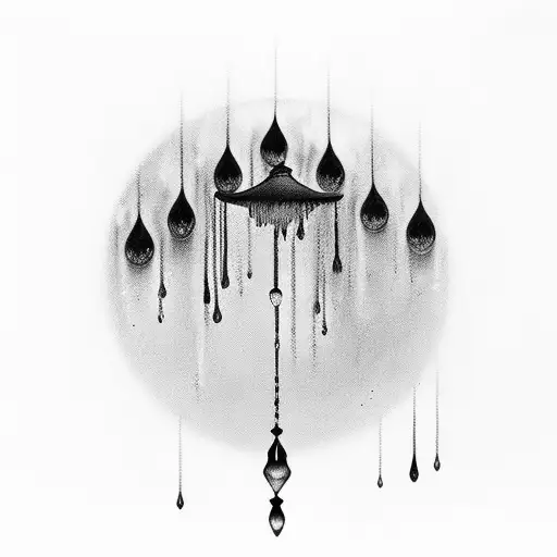 A Hauntingly Beautiful Moonlit Piano With Cascading Tears