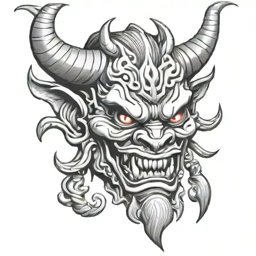Demon Oni Mask Dark