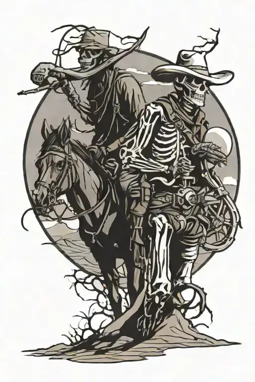 Desert Skeleton Cowboys