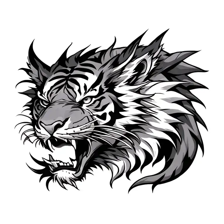 Half Tiger Half Dragon