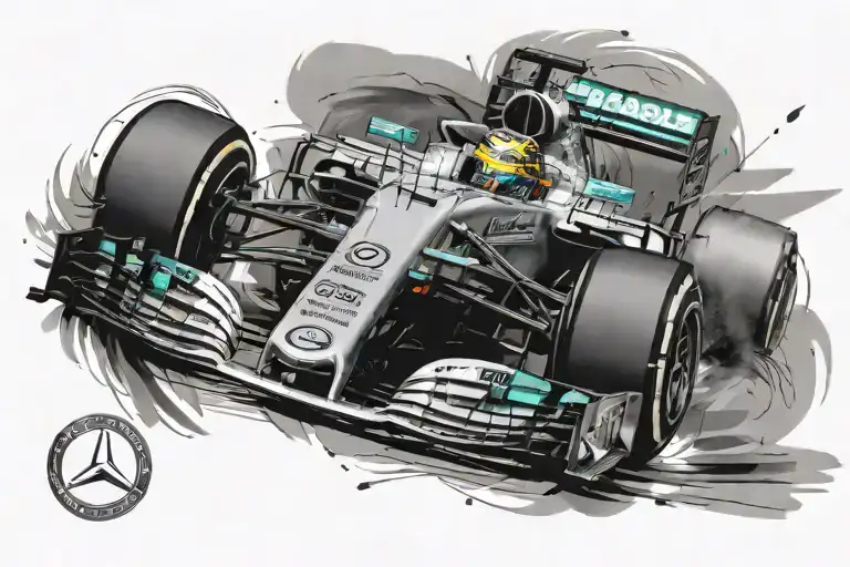 Mercedes Lewis Hamilton W11 Car