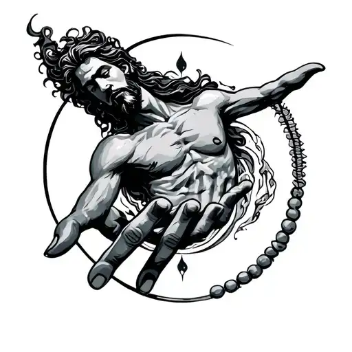 Aquarius God In Hand