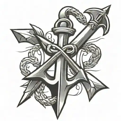 Cross Anchor Arrow