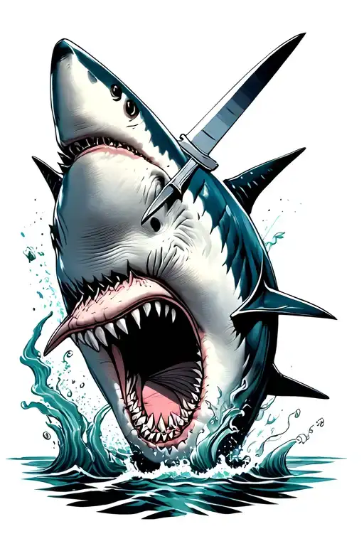 Shark Whit Dagger