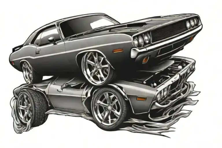 71 Challenger Muscle Car