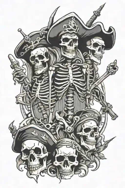 Nautical And Pirate Skeletons