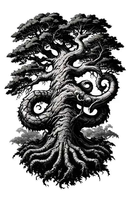 Full Tree With Triskelion