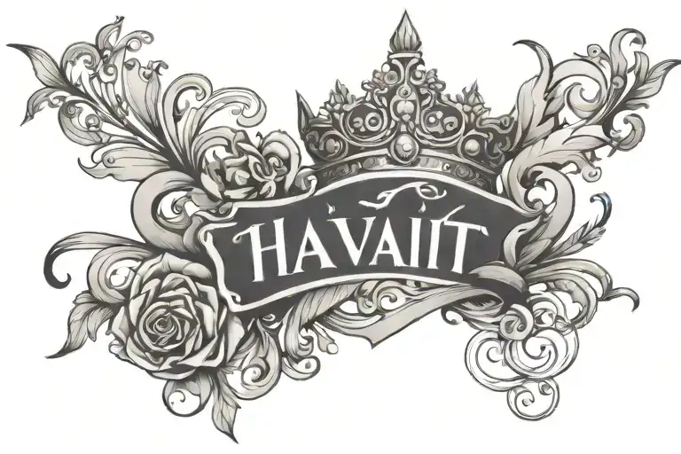 Name Phavita And Crown On Top