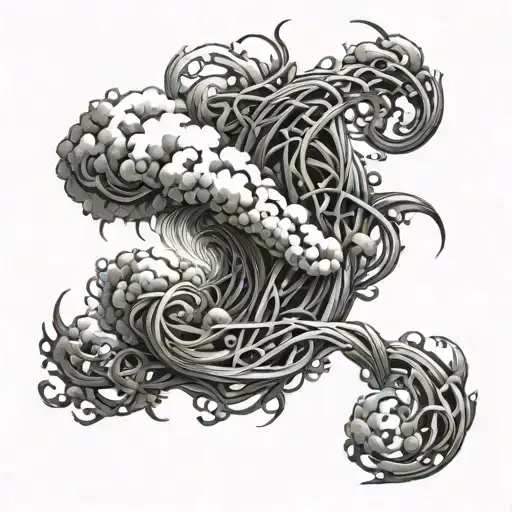 Cloud Final Fantasy 7 With Long Vines Growing