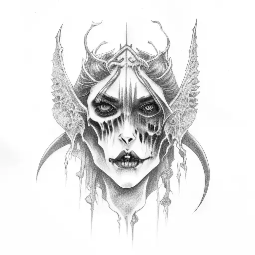 Female Vampire And Grim Reaper