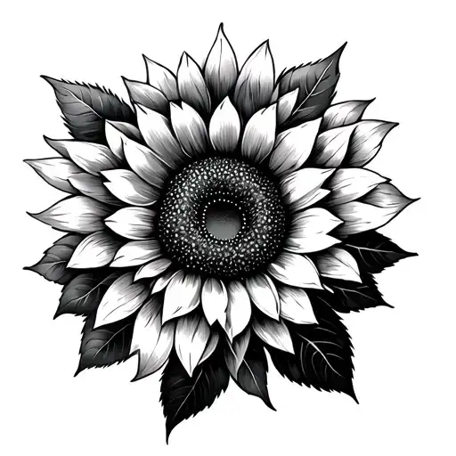 Sunflower With Leaves Forearm