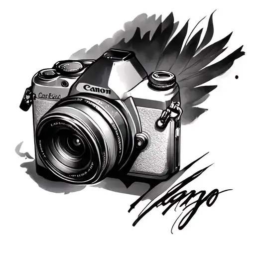 Fine Line Canon Mirrorless Camera With L-series 50Mm Lens