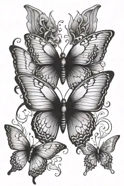 Butterfly Transforming Into Angel Wings