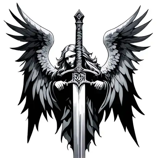 Angel Of God With A Sword
