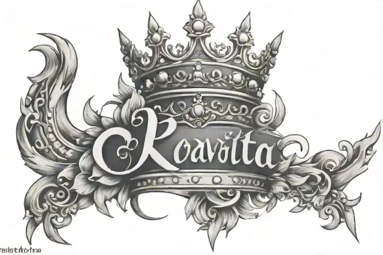 Name Phavita And Crown On Top