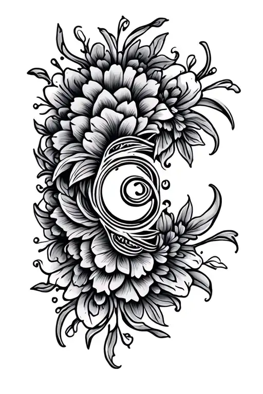 Ornamental Fine Line Knee