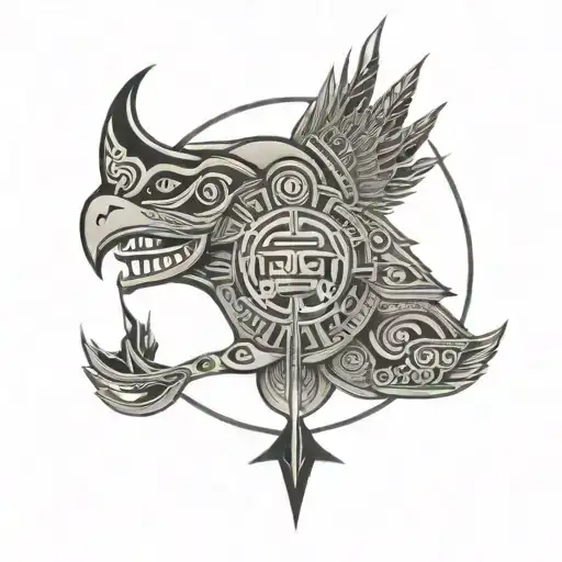 He Go In Oakland With Aztec Circle