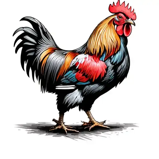 Rooster Fighting Each Other