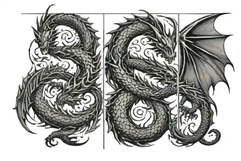 Dragon Triptych