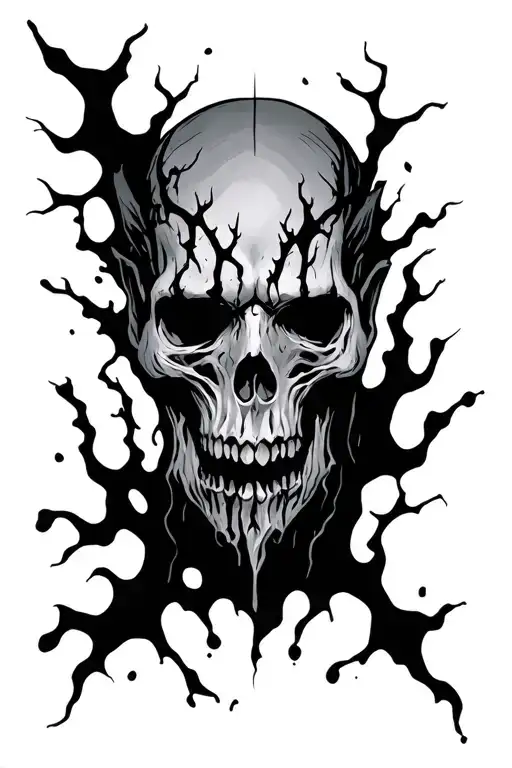 Mark Of Cain With Black Veins Popping