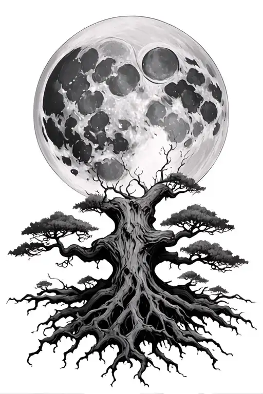 Anger Growing As A Poison Tree With Moon In Backround