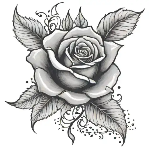 Rose With Falling Pedals