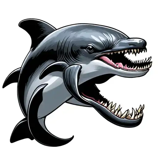 Dolphin With Grill Teeth